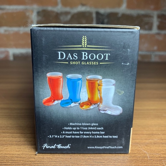 3/$30 - Final Touch Das Boot Shot Glasses - Picture 3 of 8